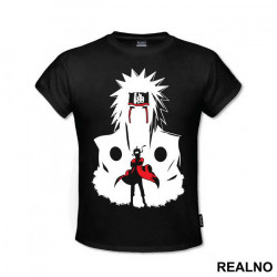 With Jiraiya Silhouette - Naruto - Majica