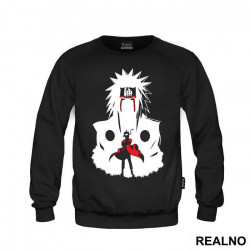 With Jiraiya Silhouette - Naruto - Duks