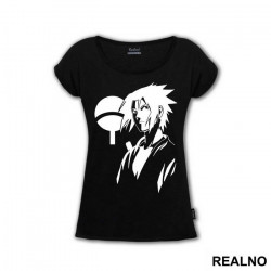 Sasuke and Uchiha Logo - Naruto - Majica
