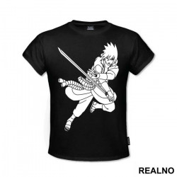 Sasuke Fighting With a Sword - Naruto - Majica