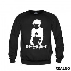 L and Light Siluet With an Apple - Death Note - Duks