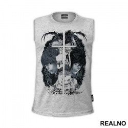 Light, L and Ryuk Art - Death Note - Majica