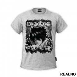 L Thinking Portrait - Death Note - Majica