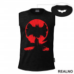 Red Logo And Shadow - Batman - Majica