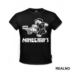 Steve And His Dog - Minecraft - Majica