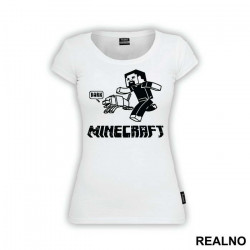 Steve And His Dog - Minecraft - Majica