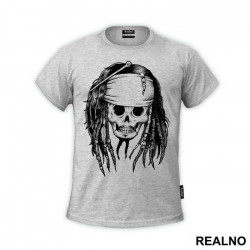 Jack Sparrow Skull Illustration - Pirates of the Caribbean - Majica