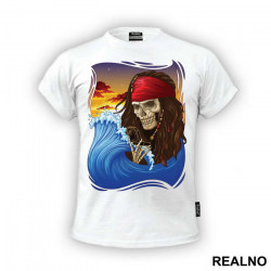 Jack With His Compas - Pirates of the Caribbean - Majica