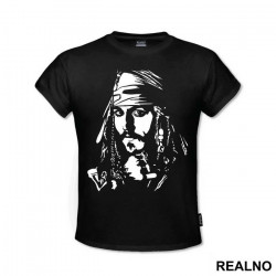 Jack Sparrow Portrait - Pirates of the Caribbean - Majica