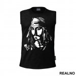 Jack Sparrow Portrait - Pirates of the Caribbean - Majica