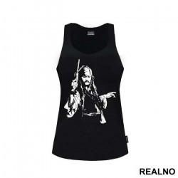 Captain Jack With A Gun - Pirates of the Caribbean - Majica