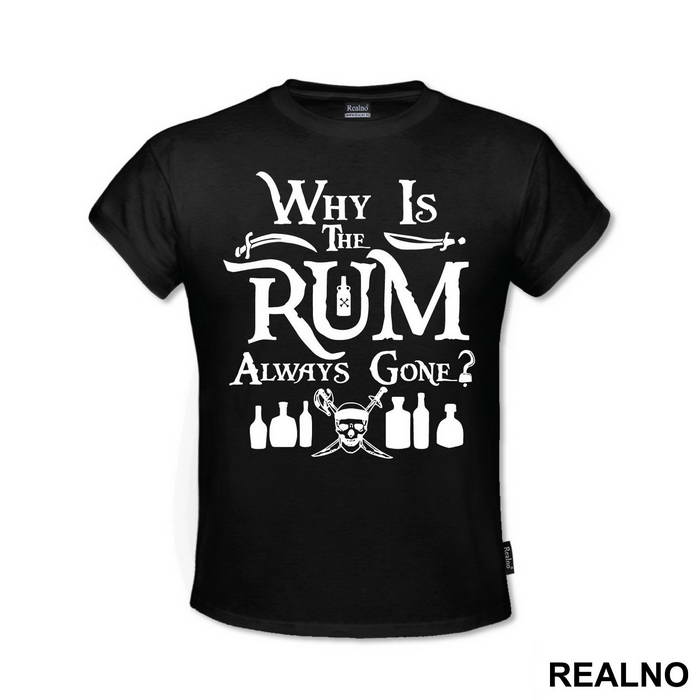 Why Is The Rum Always Gone - Pirates of the Caribbean - Majica