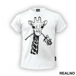 Giraffe With A Rose - Životinje - Majica