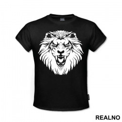 Lion Head Illustration - Životinje - Majica