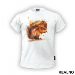 Squirrel Painting - Životinje - Majica Squirrel Painting - Životinje - Majica