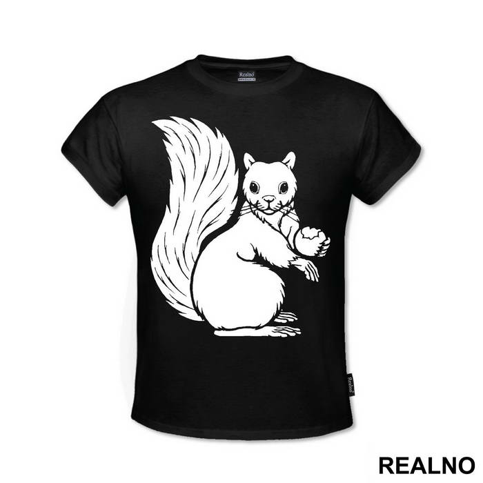 Squirrel Illustration - Životinje - Majica
