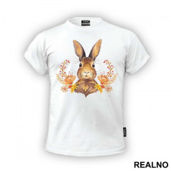 Rabbit With Flowers - Životinje - Majica Rabbit With Flowers - Životinje - Majica