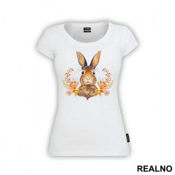 Rabbit With Flowers - Životinje - Majica Rabbit With Flowers - Životinje - Majica