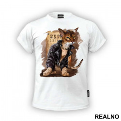 Cat Wanted Dead Or Alive - Životinje - Majica