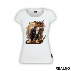 Cat Wanted Dead Or Alive - Životinje - Majica