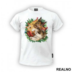 Cat With A Gingerbread Kitten - Životinje - Majica