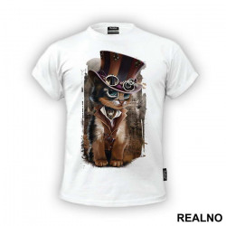 Steampunk Cat - Životinje - Majica