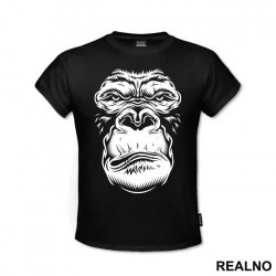 Monkey Face Portrait - Životinje - Majica