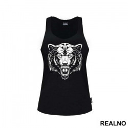 Wolf Head White Illustration - Životinje - Majica