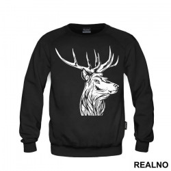 Deer Head Illustration - Životinje - Duks