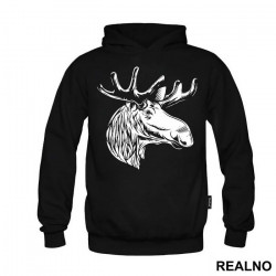 Moose Head Illustration - Životinje - Duks Moose Head Illustration - Životinje - Duks