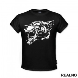 Angry Wolf Head - Životinje - Majica
