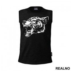 Angry Wolf Head - Životinje - Majica