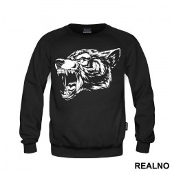 Angry Wolf Head - Životinje - Duks