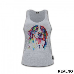 Bernese Mountain Dog Colorful Art - Životinje - Majica