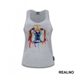 Golden Retriever Colorful Art - Životinje - Majica