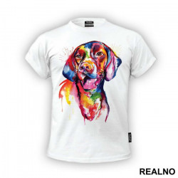 German Short-haired Pointer Colorful Art - Životinje - Majica