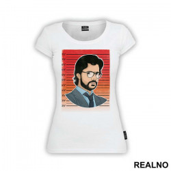 The Professor - El Profesor Mugshot - La Casa de Papel - Money Heist - Majica