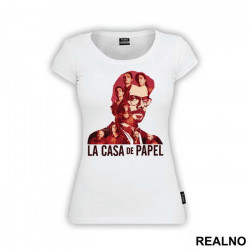 The Professor - El Profesor Double Exposure - La Casa de Papel - Money Heist - Majica