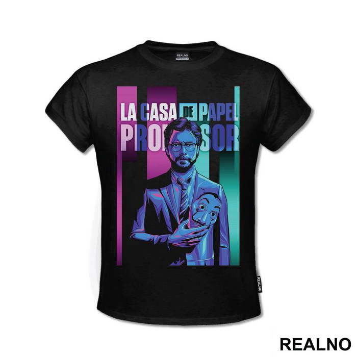 The Professor - El Profesor RGB Split - La Casa de Papel - Money Heist - Majica