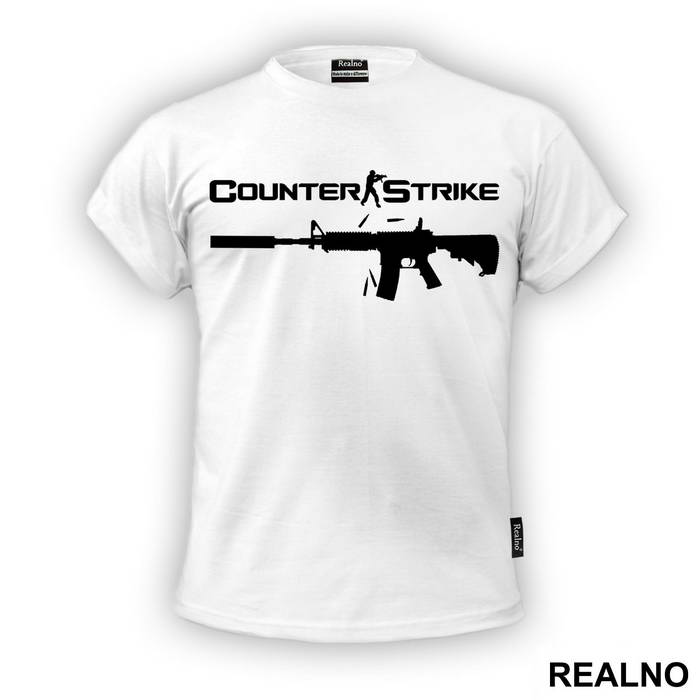 Black M16 - Counter - Strike - CS - Majica