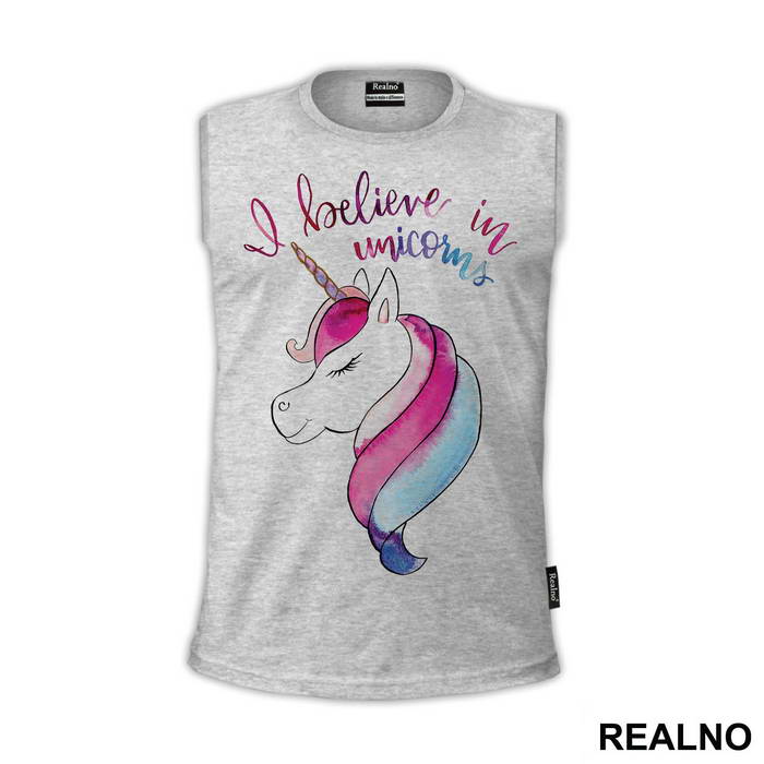I Believe In Unicorns Watercolors - Jednorog - Majica