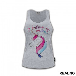 I Believe In Unicorns Watercolors - Jednorog - Majica