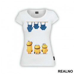 Clothesline And Naked Butts - Minions - Majica