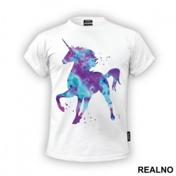Unicorn Space Silhouette - Jednorog - Majica