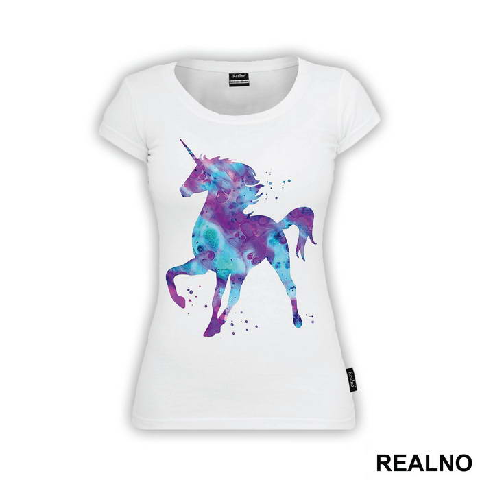 Unicorn Space Silhouette - Jednorog - Majica