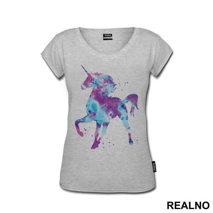 Unicorn Space Silhouette - Jednorog - Majica