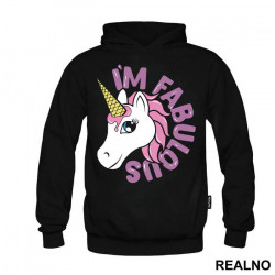 OUTLET - Crni duks sa kapuljačom ženski model veličine S - Jednorog OUTLET - Crni duks sa kapuljačom ženski model veličine S - Jednorog