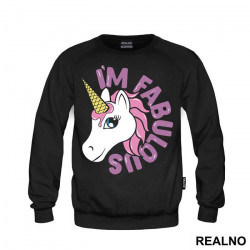 I'm Fabulous - Ice Cream Cone - Unicorn - Jednorog - Duks