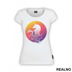 Magic Is Real Silhouette - Unicorn - Jednorog - Majica
