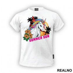 Summer Sun - Unicorn - Jednorog - Majica